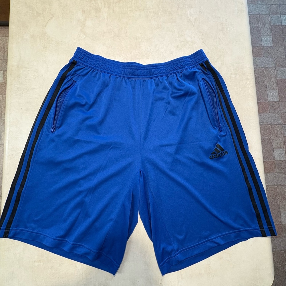 Adidas Men's Blue Athletic Shorts